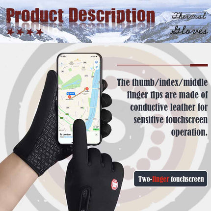 Winter Warm Thermal Outdoor Sports Waterproof Windproof Touch Screen Ski Gloves