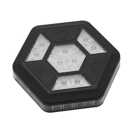 360° Rotating LED Magnetic Car Warning Light High-Visibility Flashing Emergency Beacon