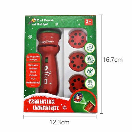 24 Pattern Christmas Slide Projector Handheld Torch Lamp Flashlight Kid Toy Gift