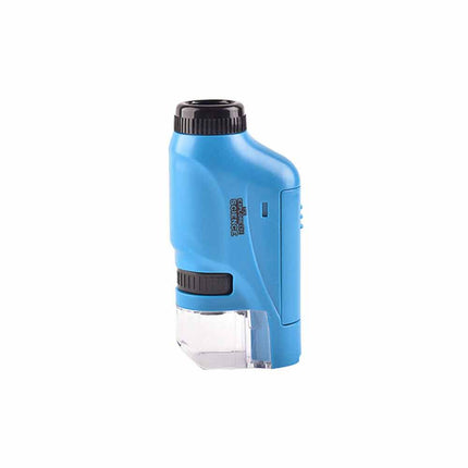 Kids Pocket Microscope 60X-120X Handheld Magnification Lens with LED Lighted