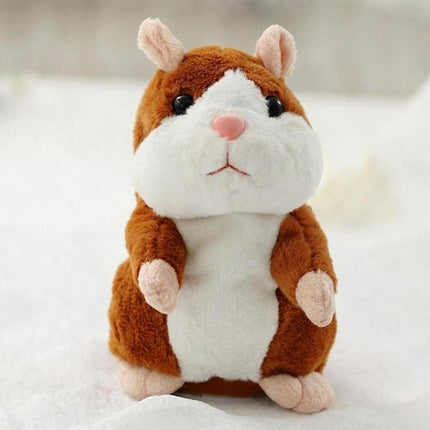 16CM Talking Hamster Plush Toy Repeats What You Say Mimicry Pet Toy
