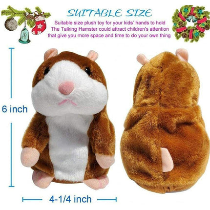 16CM Talking Hamster Plush Toy Repeats What You Say Mimicry Pet Toy