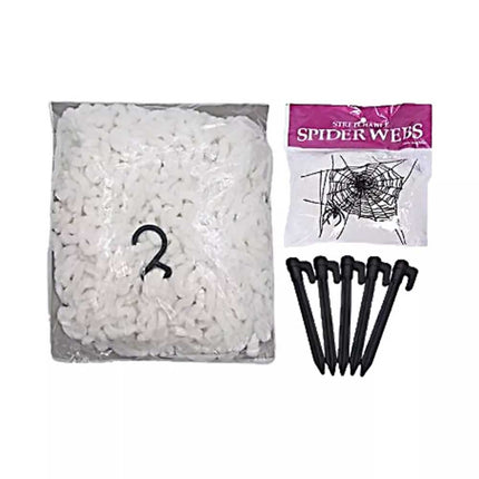 5M Giant Spider Web Halloween Decoration Haunted House Prop Indoor Outdoor Party