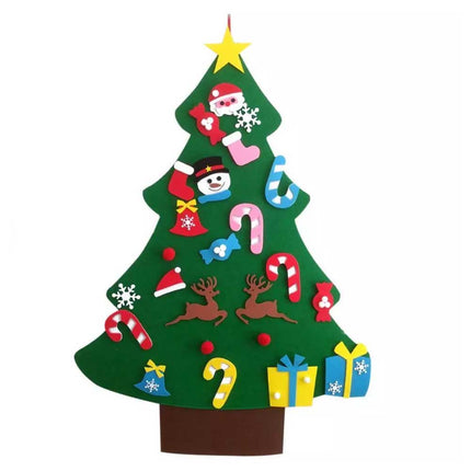 Artificial Felt Christmas Tree DIY 3D Wall Hanging Ornaments Pendant Home Decor