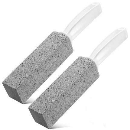 2X Pumice Stone Wand Tile Cleaning Stains Brush Cleaner Tool Toilet Bowl Bathtub