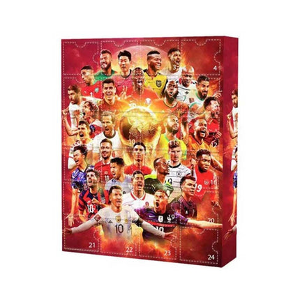 2024 World Cup Stars Advent Calendar Football Figures Random Blind Box Boys Toy Xmas Gift