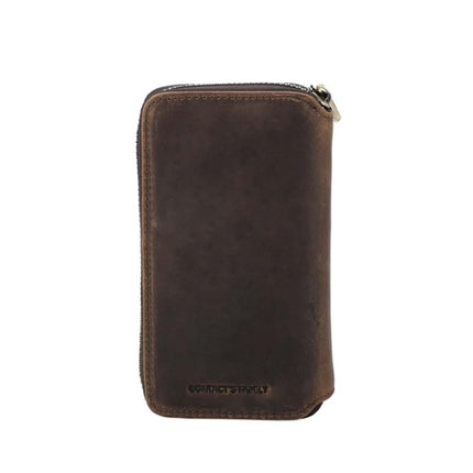 Portable Zipper Watch Storage Leather Case