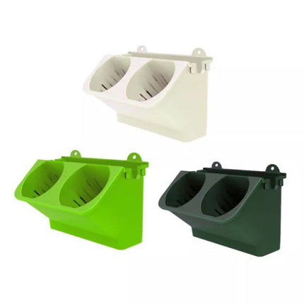 1X Wall Mounted Watering Flower Pots Planter Garden Plastic Pot