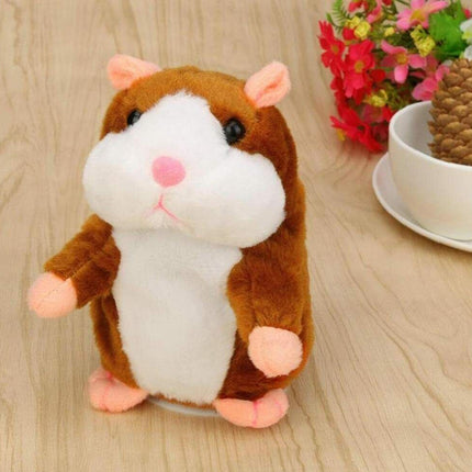16CM Talking Hamster Plush Toy Repeats What You Say Mimicry Pet Toy