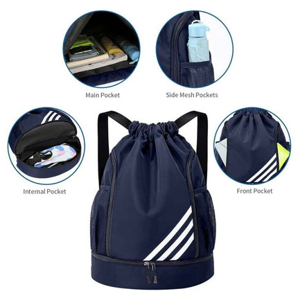 Basketball Backpack Drawstring Sports Bag Men Women Yoga Fitness Gym Bag