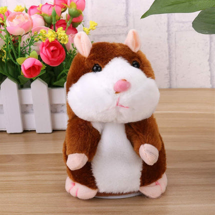 16CM Talking Hamster Plush Toy Repeats What You Say Mimicry Pet Toy