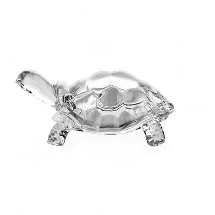 Mini Crystal Glass Turtle Figurine Feng Shui Ornament