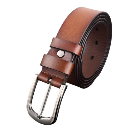 Mens Genuine Full Grain Leather Men's Belt Casual 125CM