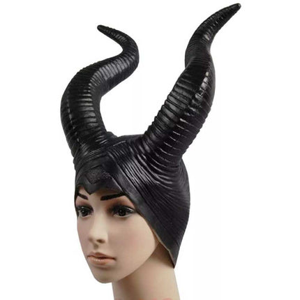 Halloween Hat Horns Cosplay Maleficent Evil Queen Headpiece Headwear NEW