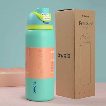 1X Random Owala  FreeSip Stainless Steel Water Bottle Insulated Sports Portable