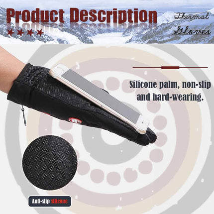 Winter Warm Thermal Outdoor Sports Waterproof Windproof Touch Screen Ski Gloves