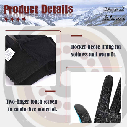 Winter Warm Thermal Outdoor Sports Waterproof Windproof Touch Screen Ski Gloves