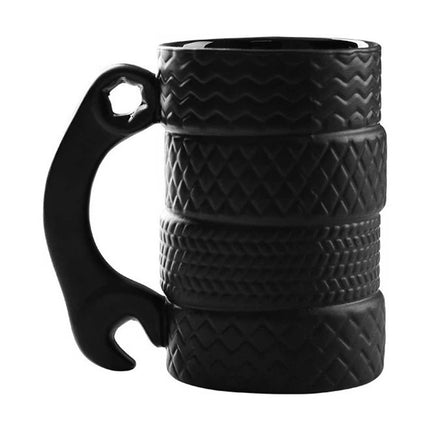 500ml Tire Shaped Coffee Mug Car Lovers Novelty Drink Cup