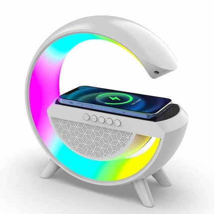 LED Atmosphere Lamp Wireless Charger Desk Lamp Bluetooth Speaker RGB Night Light
