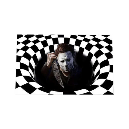 New Halloween Scary Clown Door Mat Carpet Horror Welcome Rug 3D pattern 50X80CM