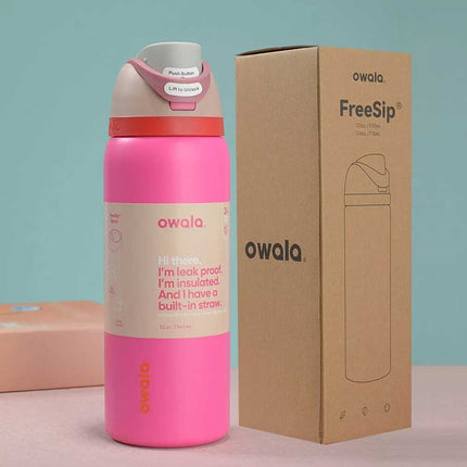 1X Random Owala  FreeSip Stainless Steel Water Bottle Insulated Sports Portable
