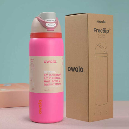 1X Random Owala  FreeSip Stainless Steel Water Bottle Insulated Sports Portable