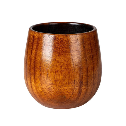 Handcrafted Charred Wooden Bourbon Glass - 240ml Artisanal Whiskey Tumbler