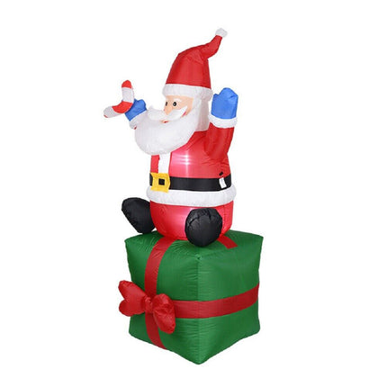 1.8M Christmas Giant Inflatable Santa 6ft Outdoor Decorations LED Light Yard Decor AU