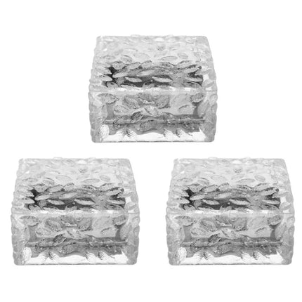 Outdoor Solar Brick Lights Ice Cube Light Brick Rock Lamp Glass Landscape Garden