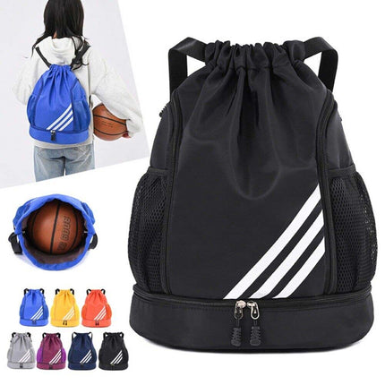 Basketball Backpack Drawstring Sports Bag Men Women Yoga Fitness Gym Bag