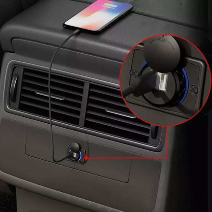 Dual QC3.0 USB Port Car Fast Charger 3.1A 12/24V Socket Power Outlet Panel Caravan RV