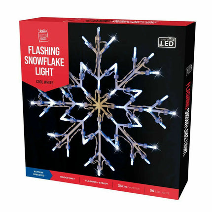 35cm 50 LED Multicoloured Light Up Christmas Window Star USB Powered