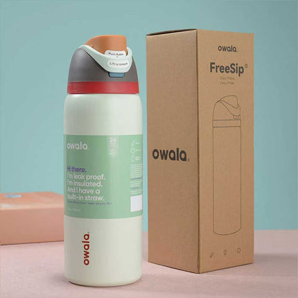 1X Random Owala  FreeSip Stainless Steel Water Bottle Insulated Sports Portable