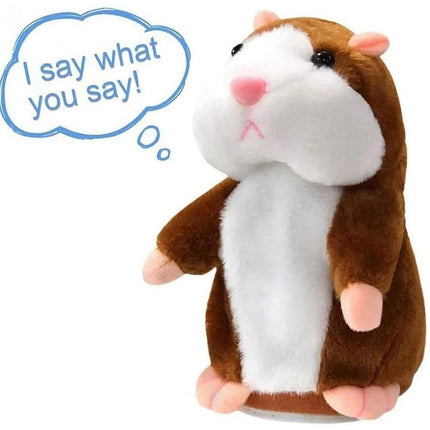 16CM Talking Hamster Plush Toy Repeats What You Say Mimicry Pet Toy