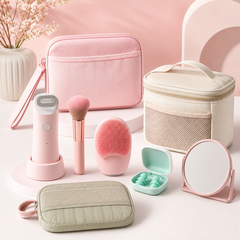 Beauty and health collection cover with pink ecommerce styling