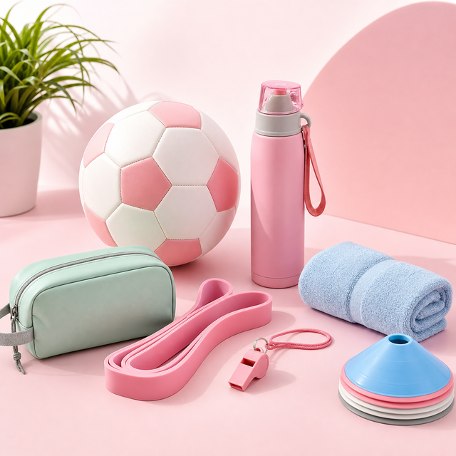 Sports and fitness collection cover with pink ecommerce styling