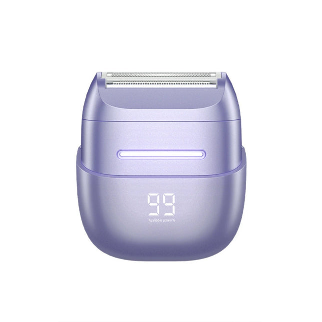 Waterproof Electric Lady Shaver, Dual-Blade Razor for Sensitive Skin with LED USB