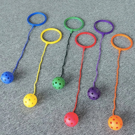 3pcs Random Colors  Kids Ankle Skip Outdoor Garden Game Fun Bouncing Ball