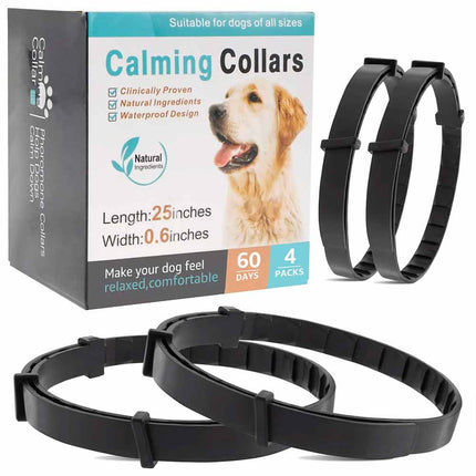 Calming Collar for Dogs/Cats 4 Packs Pet Pheromone Collars Dog Cat Calming Collar