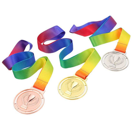 3 Pcs Medals and Student Child for Children's Day Sports Day Gymnastics Gift