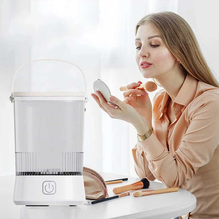 Portable Electric Makeup Brush Cleaner – USB Rechargeable Automatic Cleaning Tool