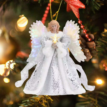Christmas Tree Topper Angel Fairy Festive Tree Top Ornament Decoration 25cm