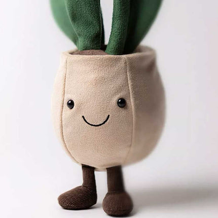 Tulip flower pot plush toy indoor decoration holiday gift plush doll