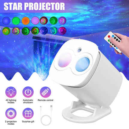 Smart Nebula Galaxy Projector LED Star Night Light - Ceiling & Wall Projection Lamp for Bedroom Decor