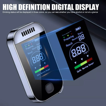 Police Professional LCD Digital Breath-Alcohol Tester Breathalyser Self Analyzer