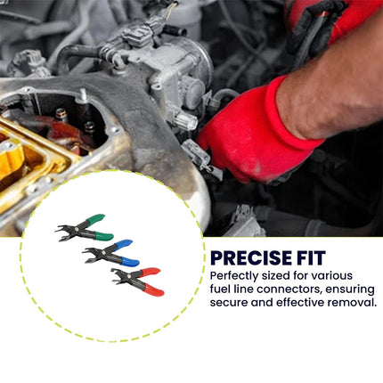 3PC Fuel Line Disconnect Pliers Set – Universal Fuel Pipe Removal Tool for Petrol and Diesel Vehicles