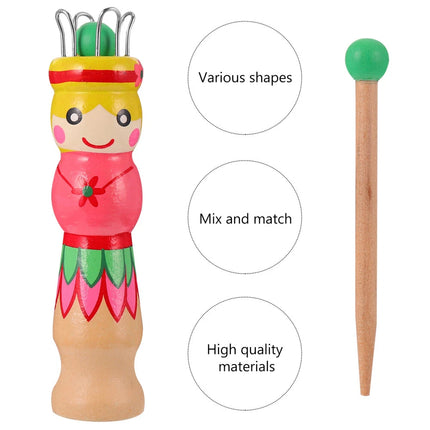 Large Dolly Bobbin French Knitting Knitter Fun Educational Threading Toy for Beginners