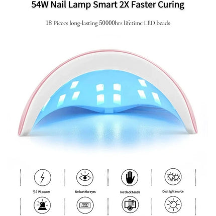 88W LED UV Nail Lamp Polish Dryer Gel Acrylic Curing Light Professional Spa Tool