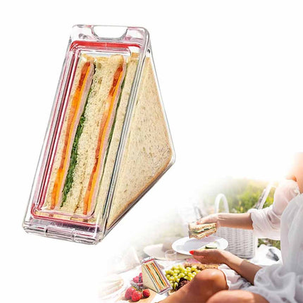 Triangle Sandwich Container Reusable Washable Sandwich Box Clear Sandwich Boxes