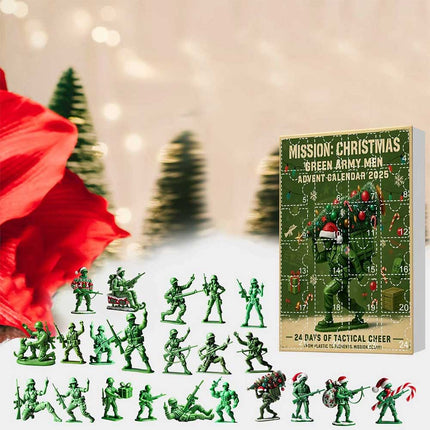 CHRISTMAS – Green Army Men 24-Day Christmas Countdown Advent Calendar
